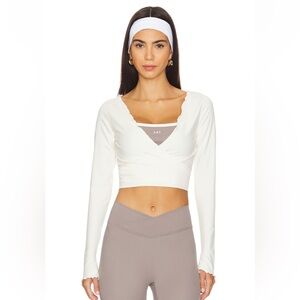 437 The Wrap Top in Cream